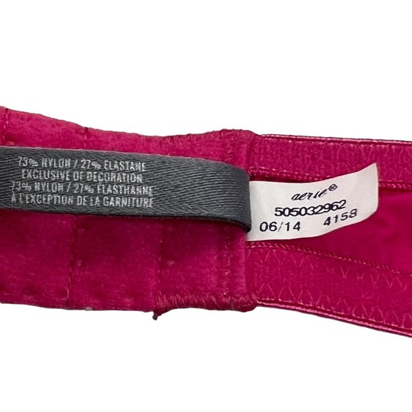 Aerie Red "Charley" Push-Up Women's Bra Sz 32B - Picture 5 of 6